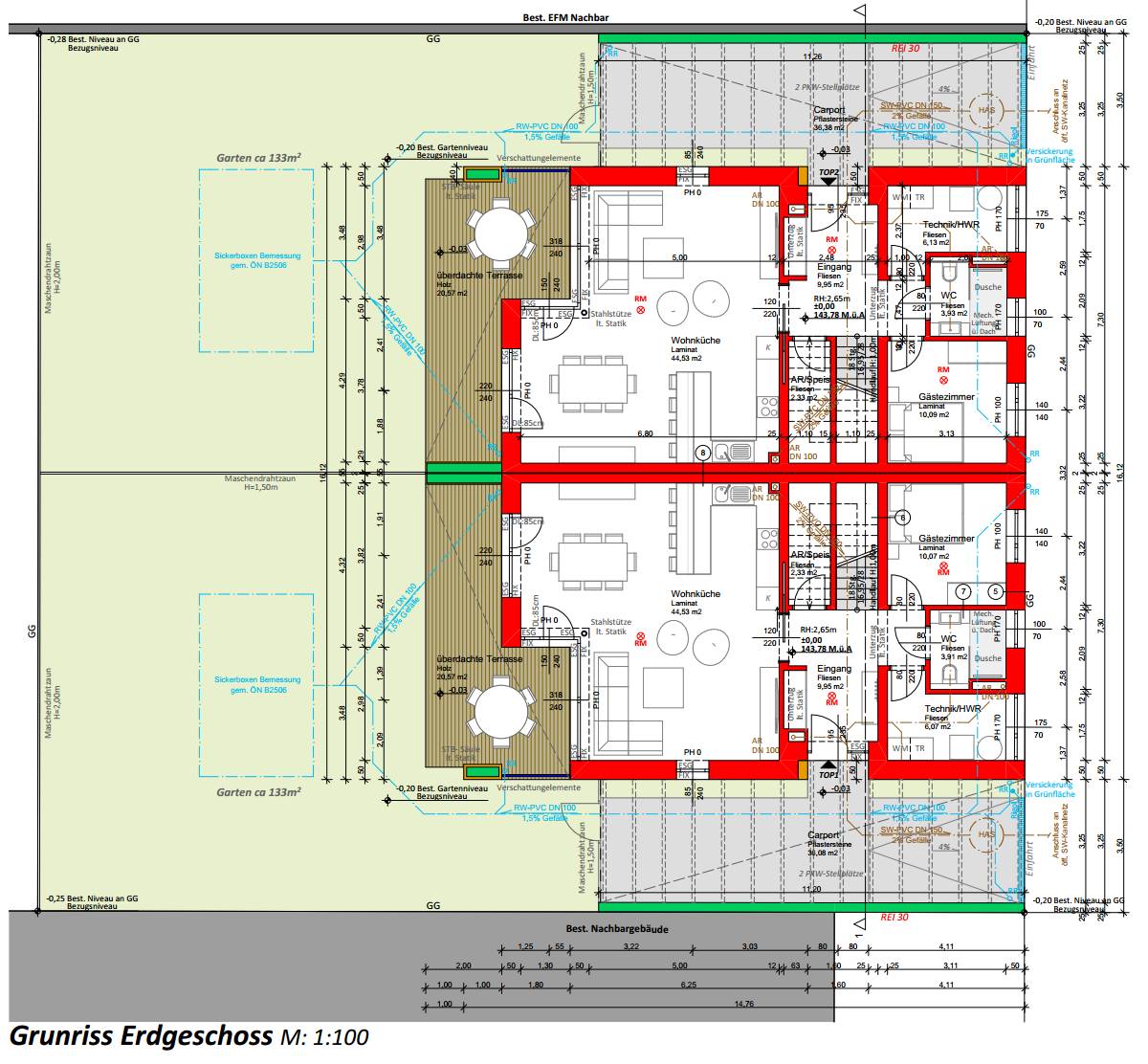 Neubau: Doppelhaushälfte mit Carport in Kittsee