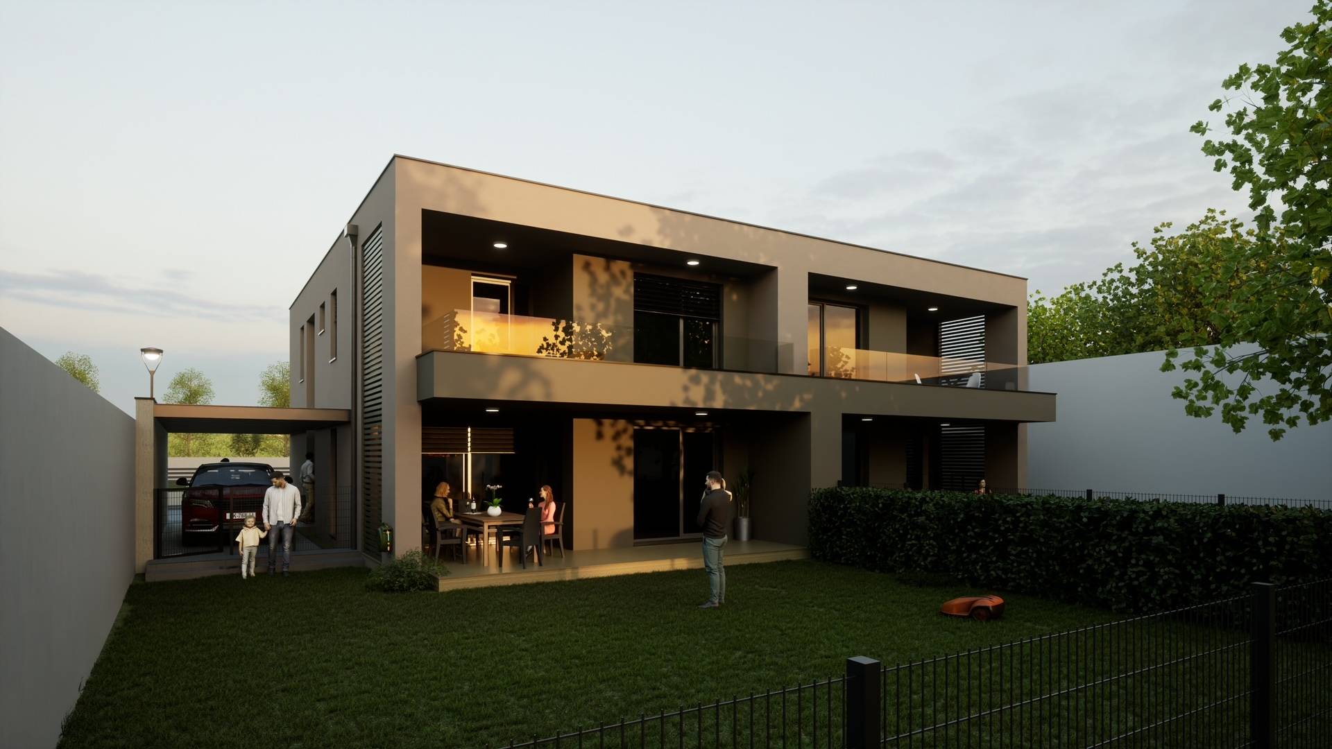 Neubau: Doppelhaushälfte mit Carport in Kittsee