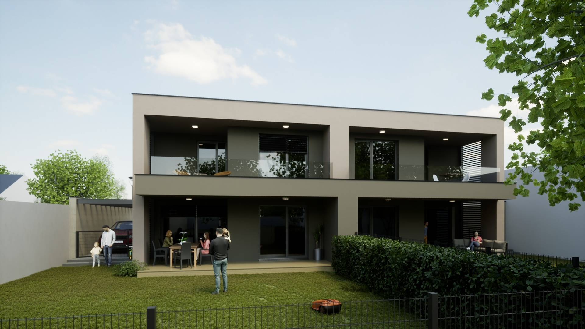 Neubau: Doppelhaushälfte mit Carport in Kittsee